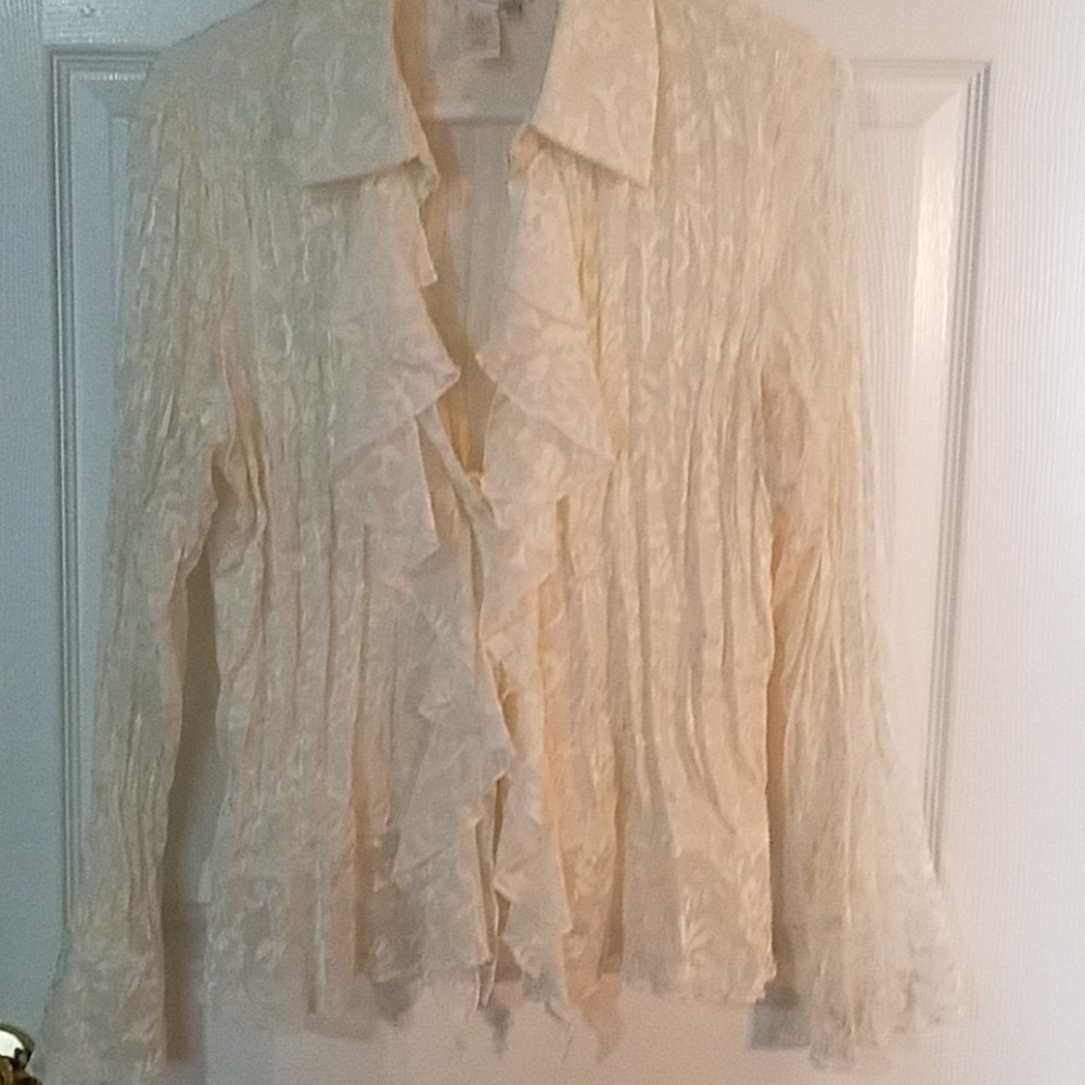 Beautiful cream feminine blouse